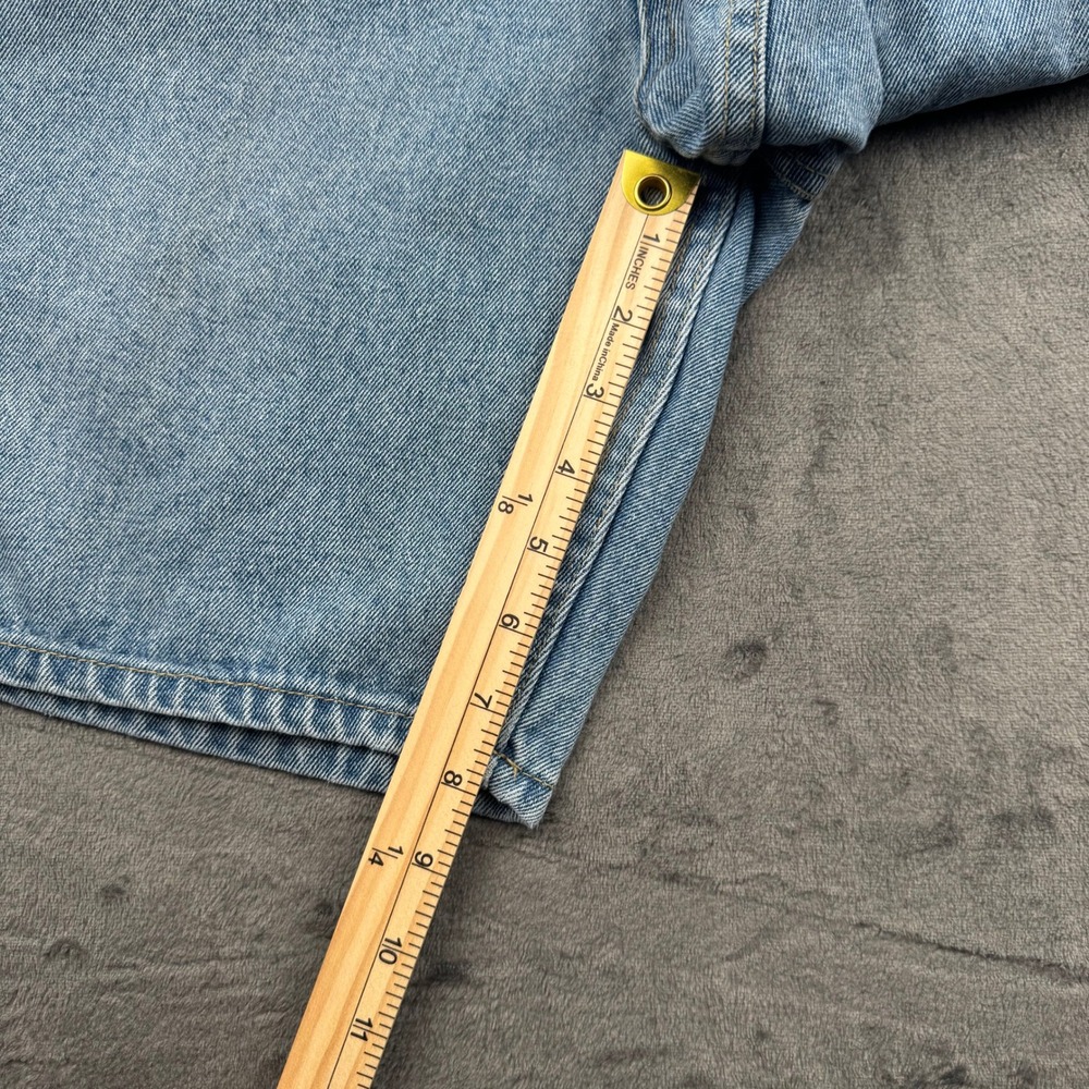 Vintage Route 66 Relaxed Fit Denim Shorts Mens 36 Light Wash Blue Cotton Kmart - Picture 4 of 12